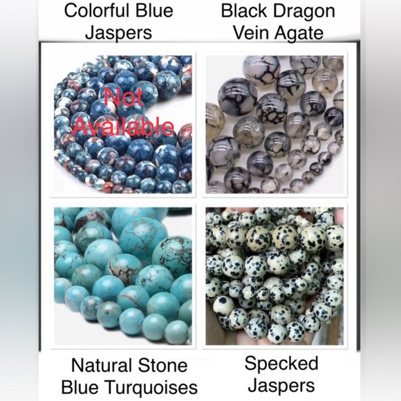 NWOT - Black Dragon Vein Necklace with matching earrings - Picture 7 of 9